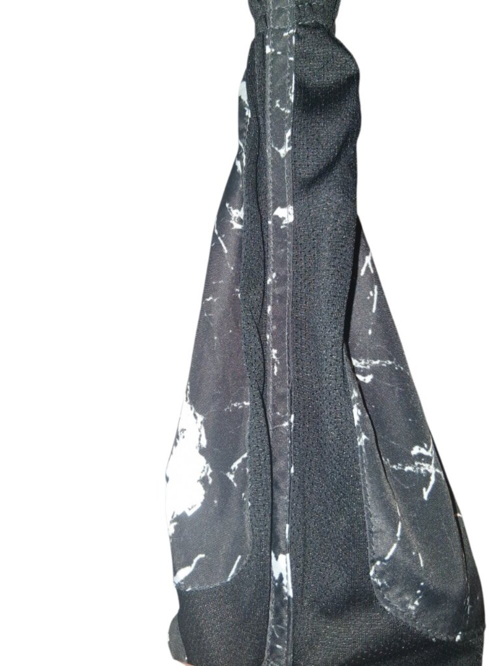 LEG3ND Black White Marble Athletic Running Shorts XL Lined Elastic Waist Gym - Picture 6 of 9